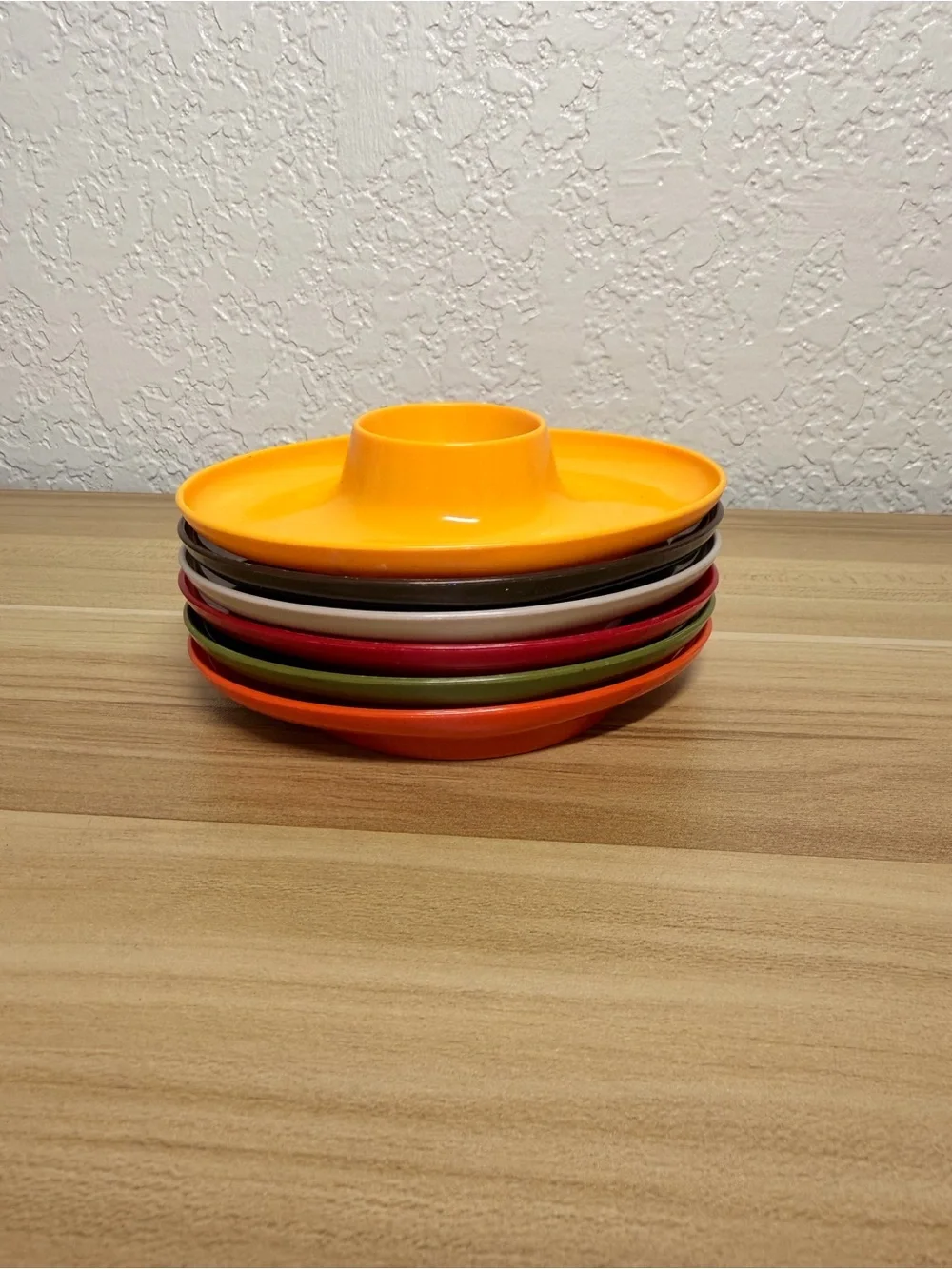 Vintage Retro Copenhagen Egg Cups Set of 6 Oval Melamine Excellent Condition